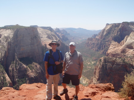 Eric and I atop Observation Point.