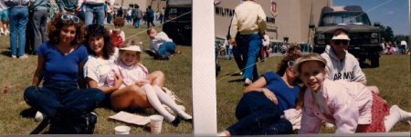 Me, Melissa and friends at Air Show, 1989