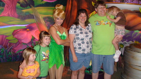 Meeting Tinkerbell on 2009 Florida vacation