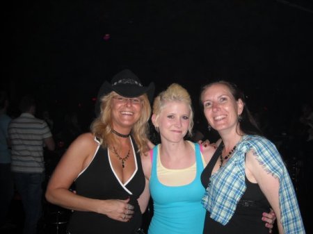 Christine, Julie, and me at Cowboy's