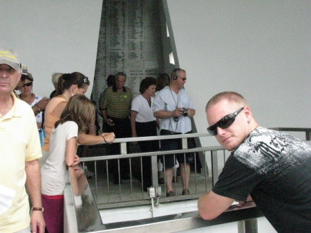 Steve Jr. at the USS Arizona Memorial