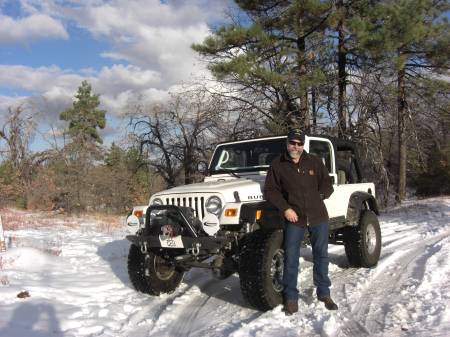 Jeep ride in the snow up at Mt Laguna