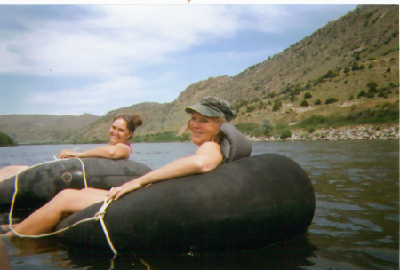 Tubing down the river in Montana 2009