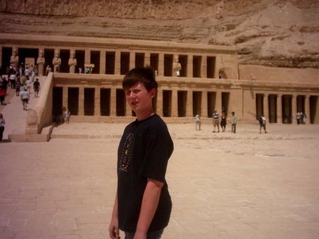 My son Yates in Egypt