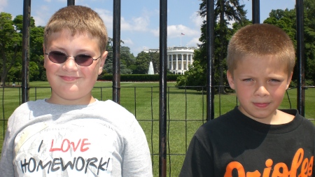 MY TWO OLDEST JAMES AND COREY IN D.C.
