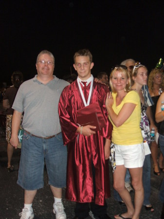 robbie's h.s. graduation with demon eyes