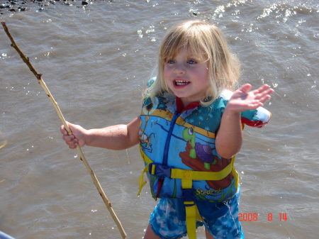 Enjoying the river.