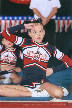 Paige at Cheer Comp.