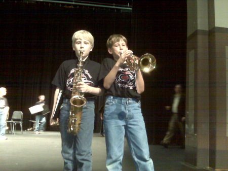 Band Concert - son Ryan on trumpet