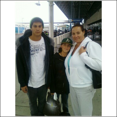 Alex, Gregorio and I at Oakland Airport