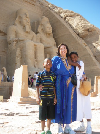 With my sons in Egypt