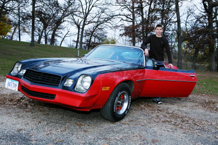 Dylan and his car!!