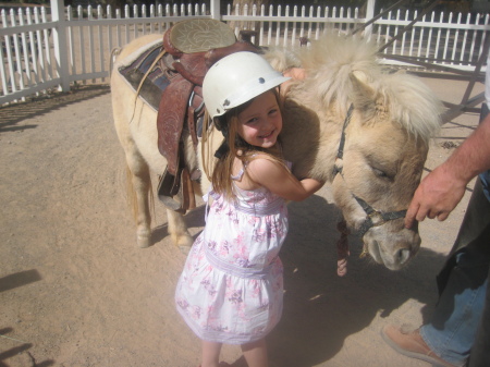 Granddaughter Heidyn on pony