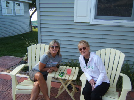 Chris and I Labor Day 2009 at the cottage.