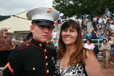 My son James and me Robin HS Graduation 09