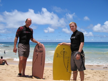 Hawaii with son Nick