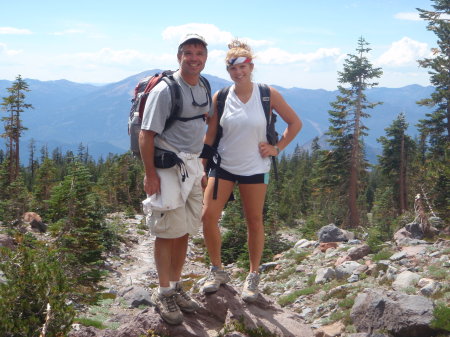 My husband and daughter - Mt. Shasta