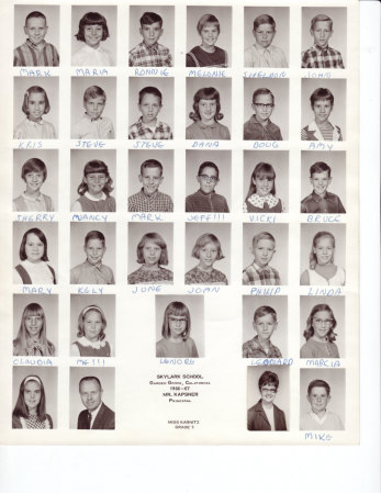 Skylark 5th &amp; 6th grade classes 1966 / 1967