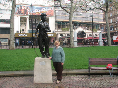 Sally in Liecster square, London