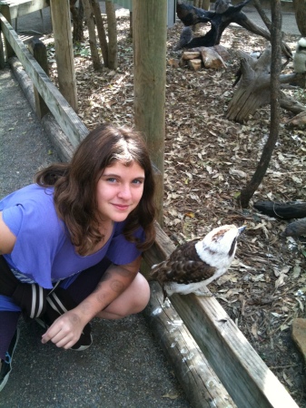 Mechelle with a Kookabura