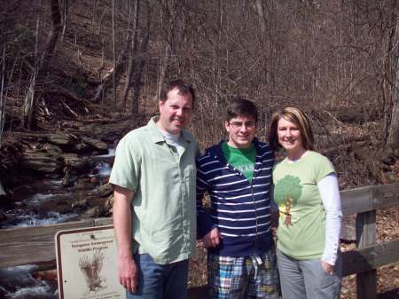 JR, TJ, and I at Amicalola Falls, Georgia