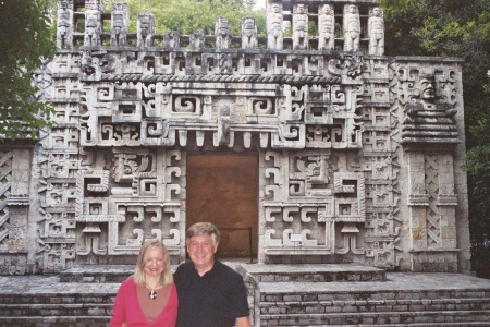 Lorri & Jack at Museum of Anthropology, Mexico