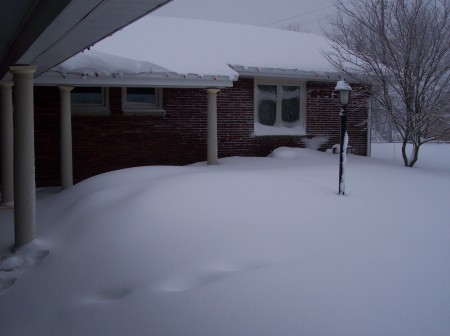 blizzard 2010 front yard