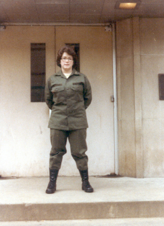 Shannon in Army ROTC 1982