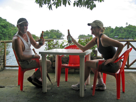 Toasting daughter Melody on her 30th b/day