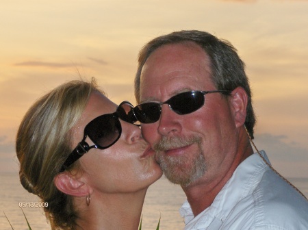 Lori & I at Rick's Cafe in Negril, Jamaica