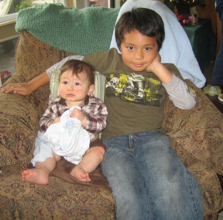 My 2 Grandson's, Joshua & Kainoa
