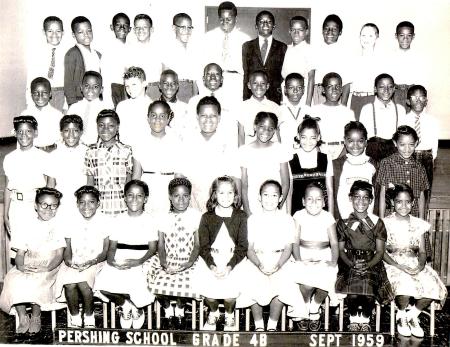 Pershing School Garde 4B  Sept 1959