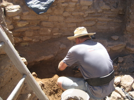 Excavating in the great kiva