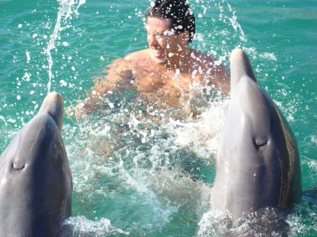 Lorn and a few of his buddies in the Bahamas