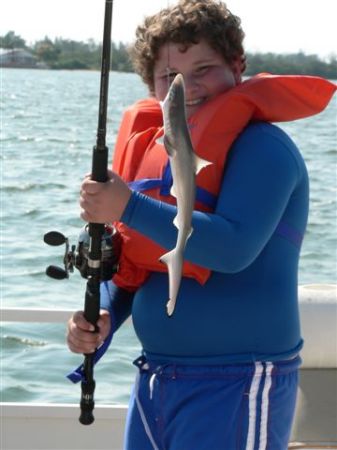 Chandler's first shark