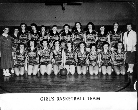 OSHS girls Basketball team 55-56