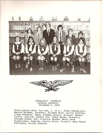 Scholastic Olympics, Dec. of 75