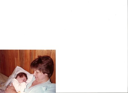 Nancy and newborn Lesley 1983