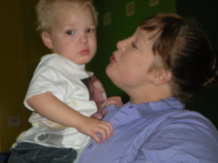 Daughter Jillian holding Hayden age 2
