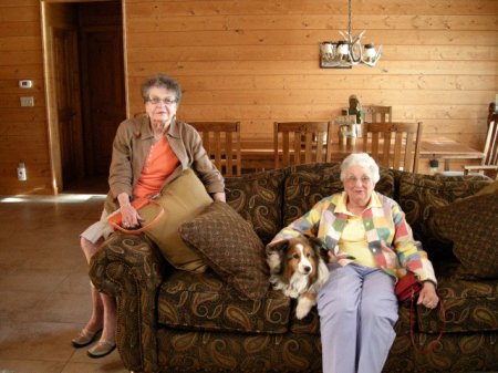 Grandma Lu and Friend Dorothy Priest Lake 2008