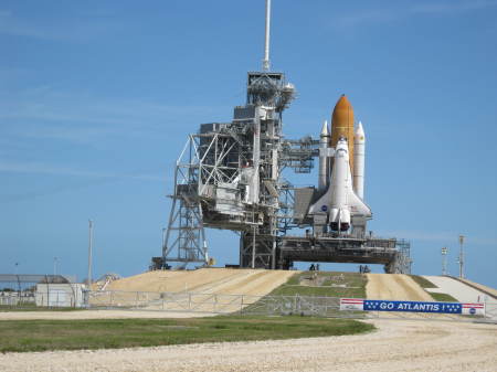 space shuttle up close