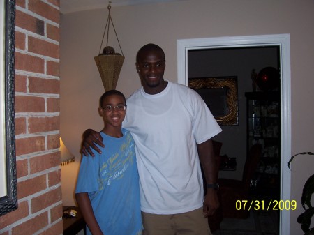 my stepson Tray and Plaxico Burress