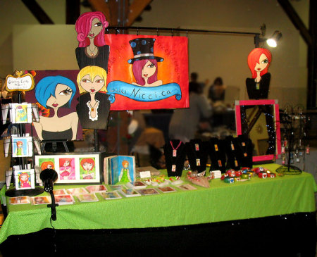 Table Display at 2009 Urban Artisans Fair