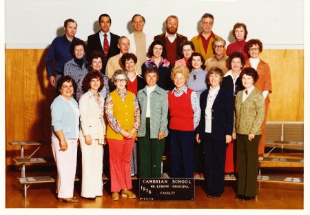 Cambrian Faculty Group Photos