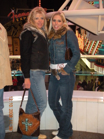 Kristina and I on Freemont Street