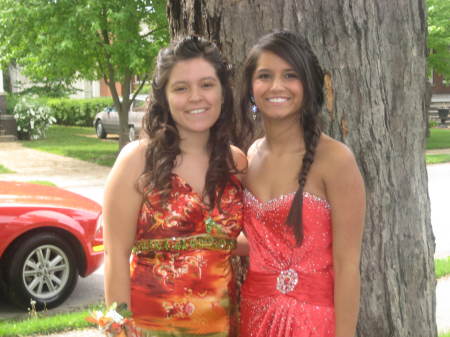 my two daughters prom day.