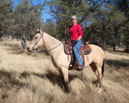 Homer & Jan, riding in the Sierra foothills