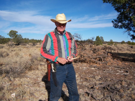 Me on my property in Arizona playing Cowpoke