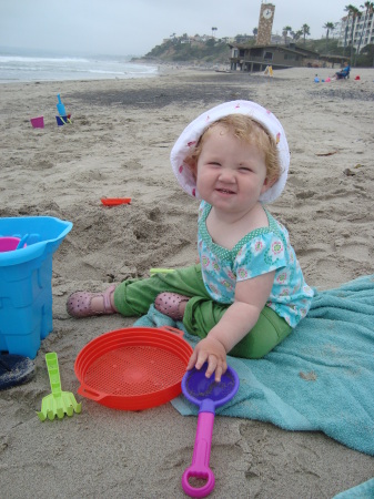 Abby in the sand