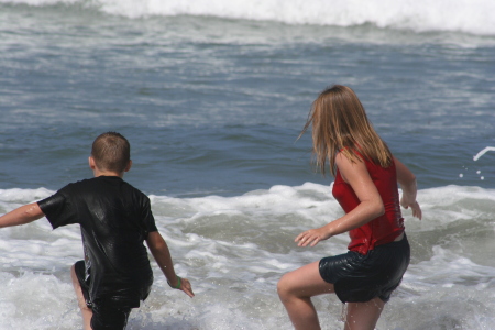 Fully clothed swimming